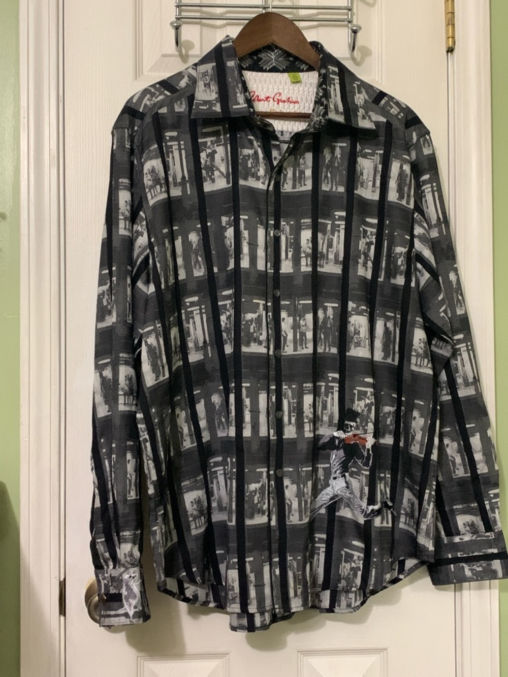 Robert Graham Limited Edition Rats The Musical Shirt 2XL Classic Fit Black